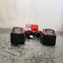 AS-IS- Milwaukee 18-Volt Lithium-Ion XC Starter Kit with Two 5.0Ah Batteries and Charger