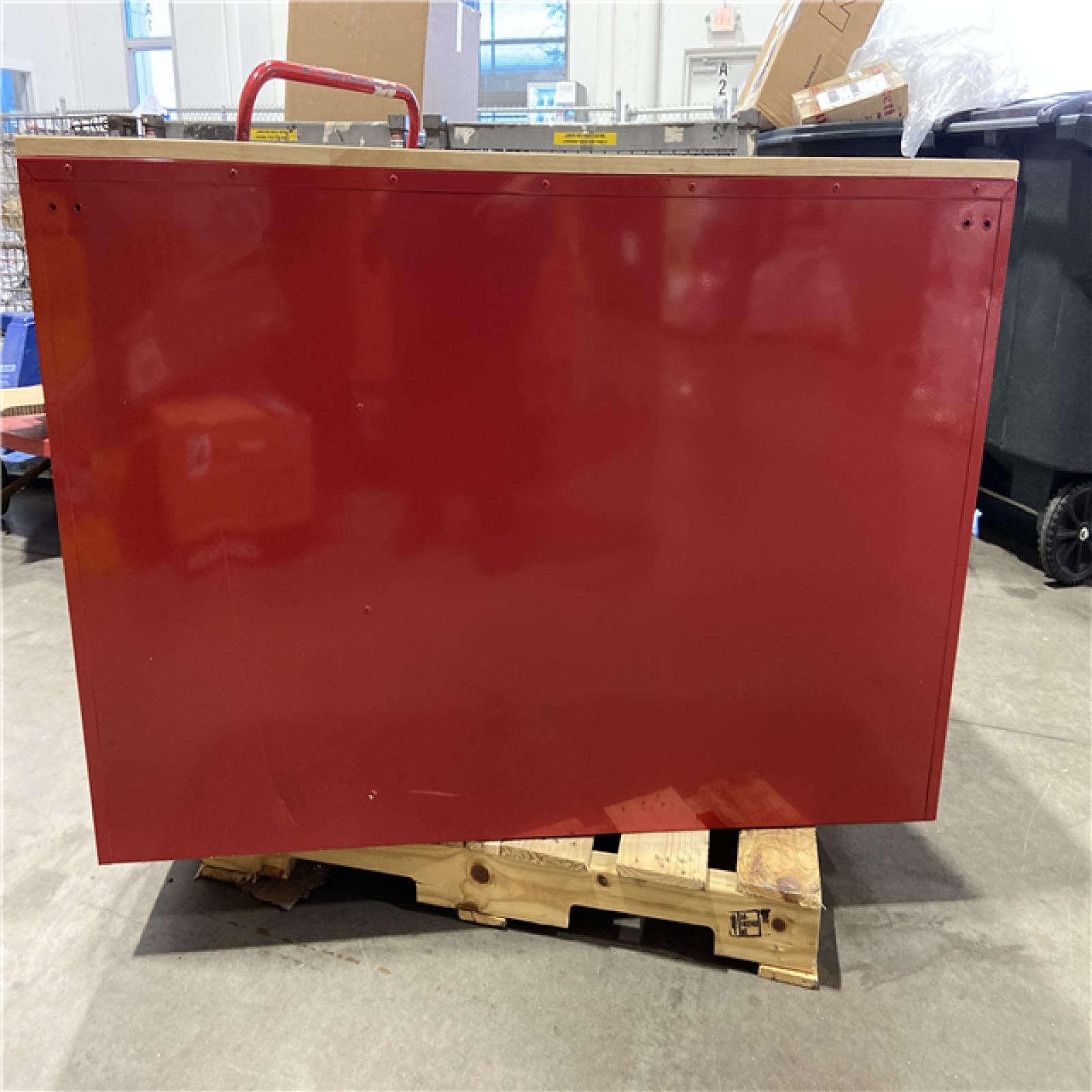 DALLAS LOCATION -  Husky Modular Tool Storage 52 in. W x 20 in. D Standard Duty Red Mobile Workbench Cabinet