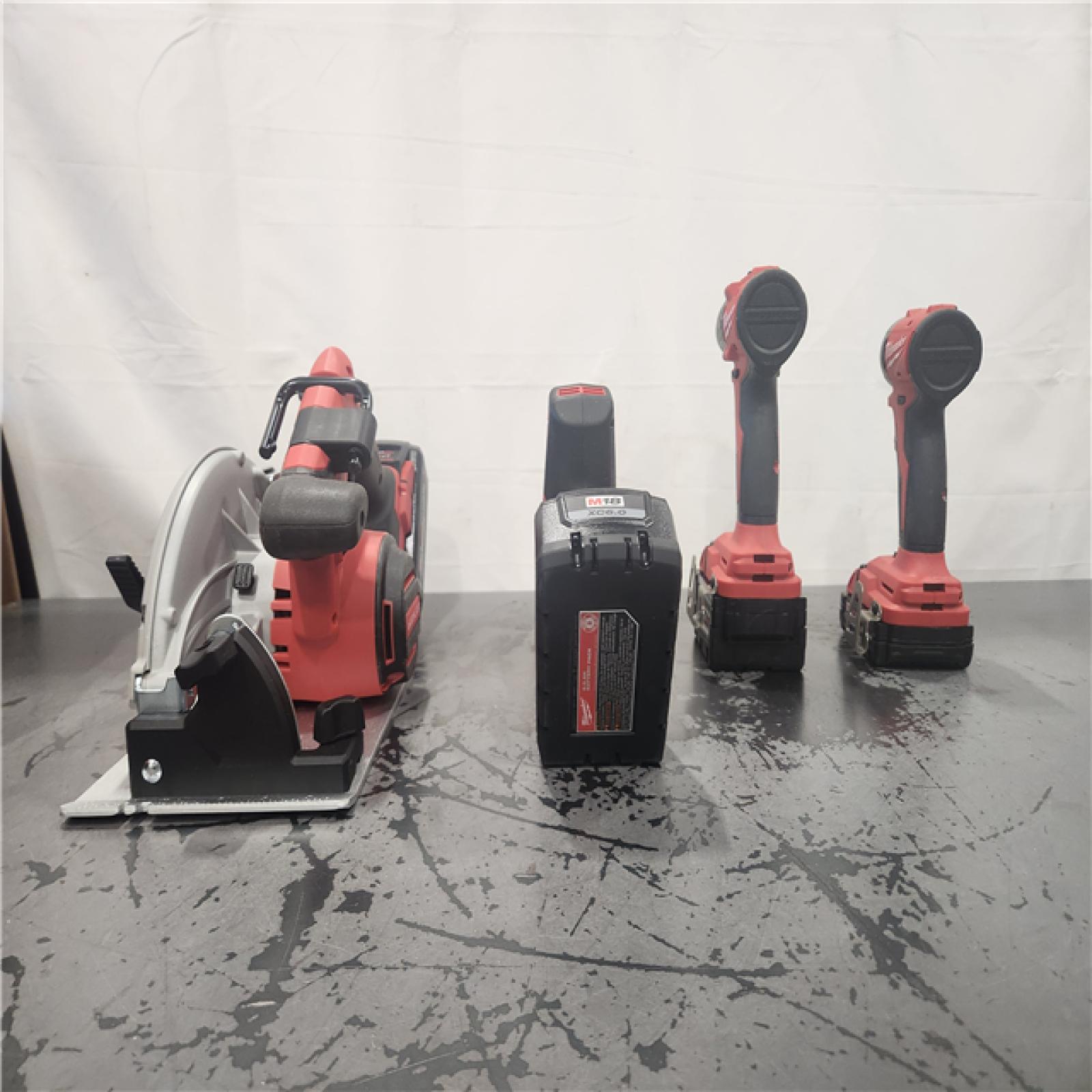 AS-IS- Milwaukee M18 Cordless Brushless 4 Tool Combo Kit