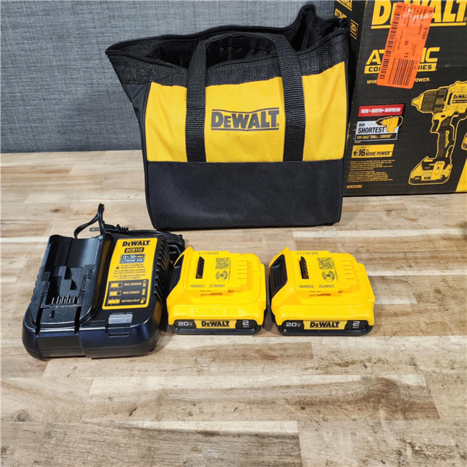 HOUSTON LOCATION - AS-IS DEWALT ATOMIC 20-Volt MAX Lithium-Ion Cordless Combo Kit