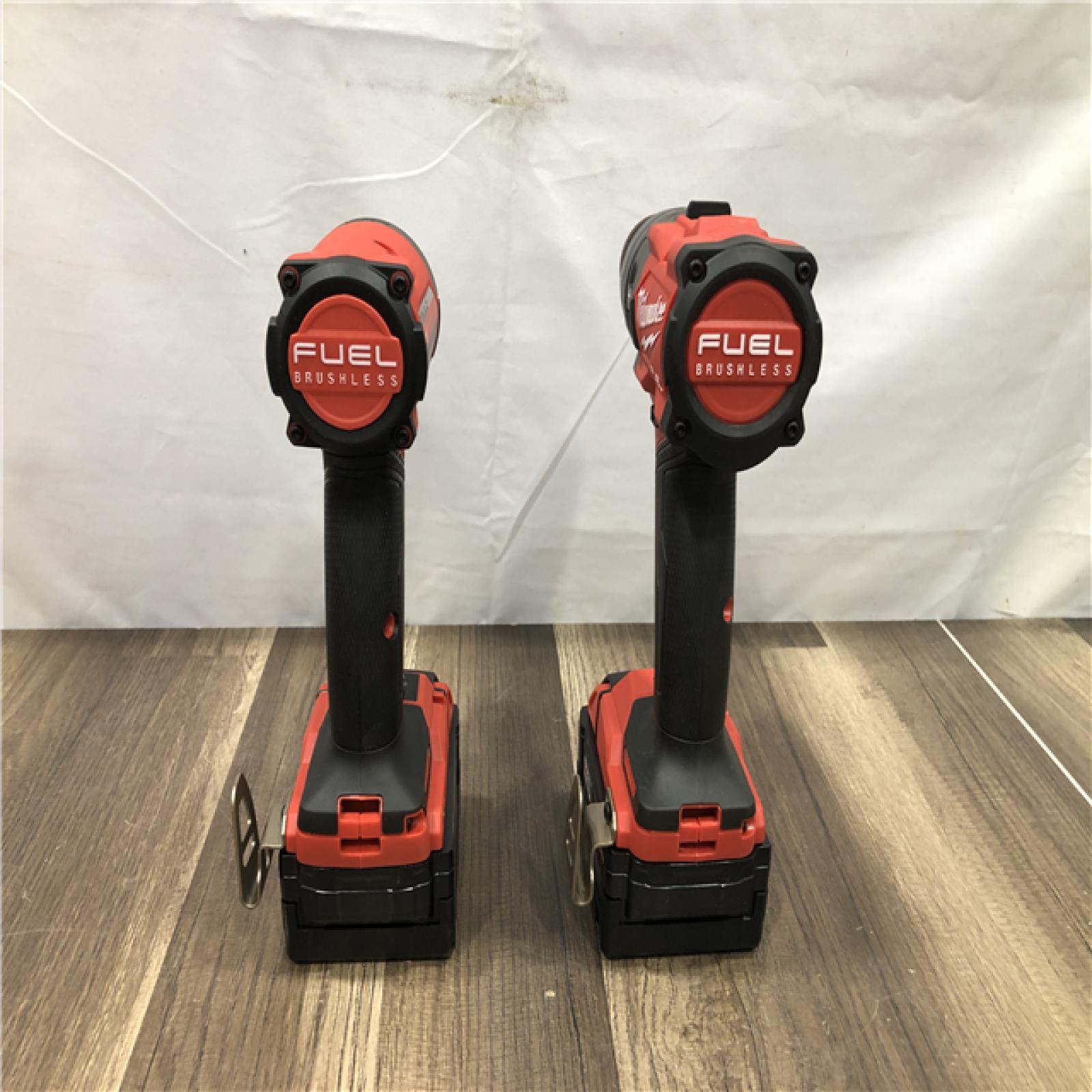 AS-IS Milwaukee  FUEL 18V Lithium-Ion Brushless Cordless Hammer Drill and Impact Driver Combo Kit