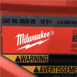 AS-IS Milwaukee FUEL 18V Lithium-Ion Brushless Cordless Compact Bandsaw (Tool-Only)