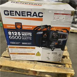 Dallas Location - As-Is Generac 8125/6500-Watt Electric Start Dual Fuel Portable