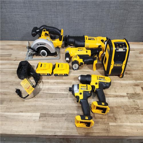 HOUSTON LOCATION - AS - IS DEWALT 20V MAX Cordless 7 Tool Combo Kit