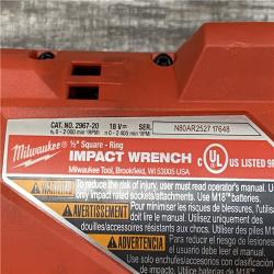 AS-IS Milwaukee FUEL 18V Lithium-Ion Brushless Cordless 1/2 in. Impact Wrench w/Friction Ring Kit