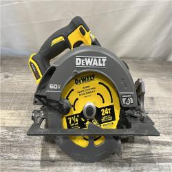 AS-IS DEWALT FLEXVOLT 60V MAX Cordless Brushless 7-1/4 in. Circular Saw with Brake (Tool Only)