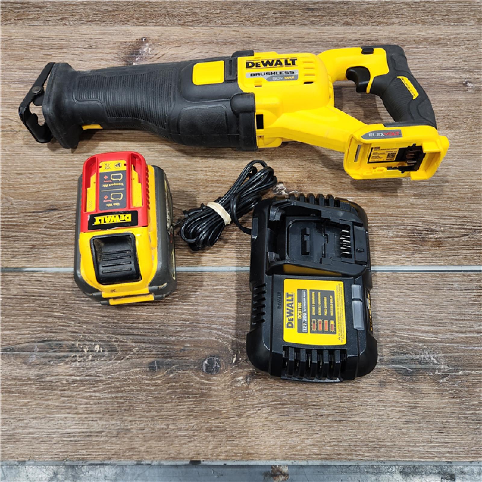 ASIS DEWALT DCS389X1 60V MAX FLEXVOLT LithiumIon Brushless Cordless Reciprocating Saw 9.0 Ah