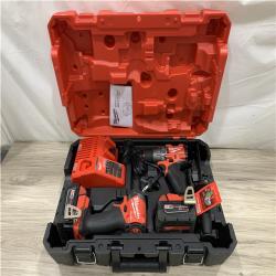 AS-IS Milwaukee FUEL 18V Lithium-Ion Brushless Cordless Hammer Drill and Impact Driver Combo Kit