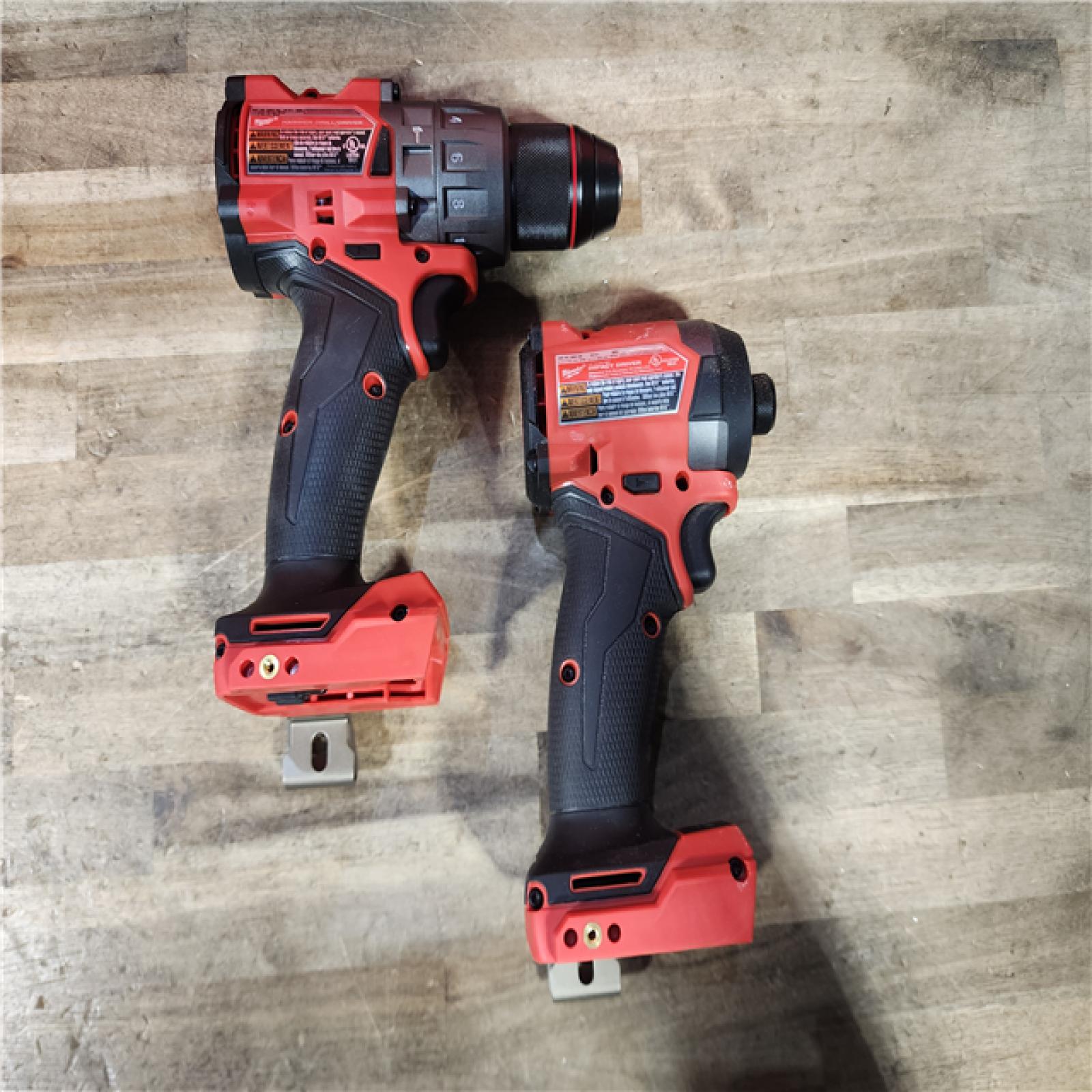 HOUSTON LOCATION - AS-IS Milwaukee FUEL 18V Lithium-Ion Brushless Cordless Hammer Drill and Impact Driver Combo Kit