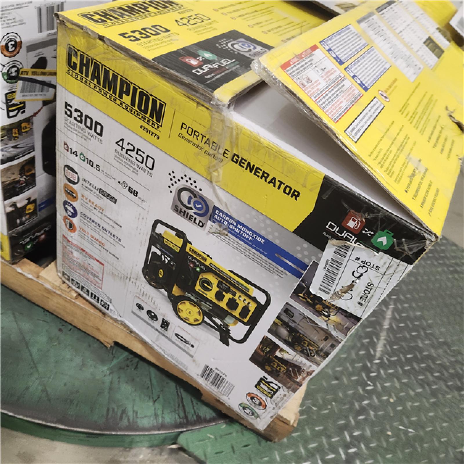 Dallas Location - As-Is Champion Power Equipment GasolinePortable Generator(Lot Of 4)