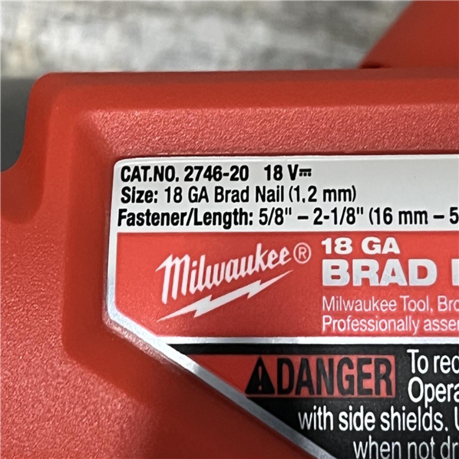 AS-IS Milwaukee FUEL 18-Volt Lithium-Ion Brushless Cordless Gen II 18-Gauge Brad Nailer (Tool-Only)