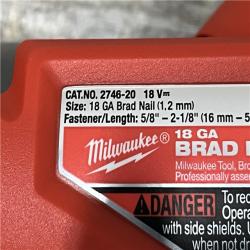 AS-IS Milwaukee FUEL 18-Volt Lithium-Ion Brushless Cordless Gen II 18-Gauge Brad Nailer (Tool-Only)