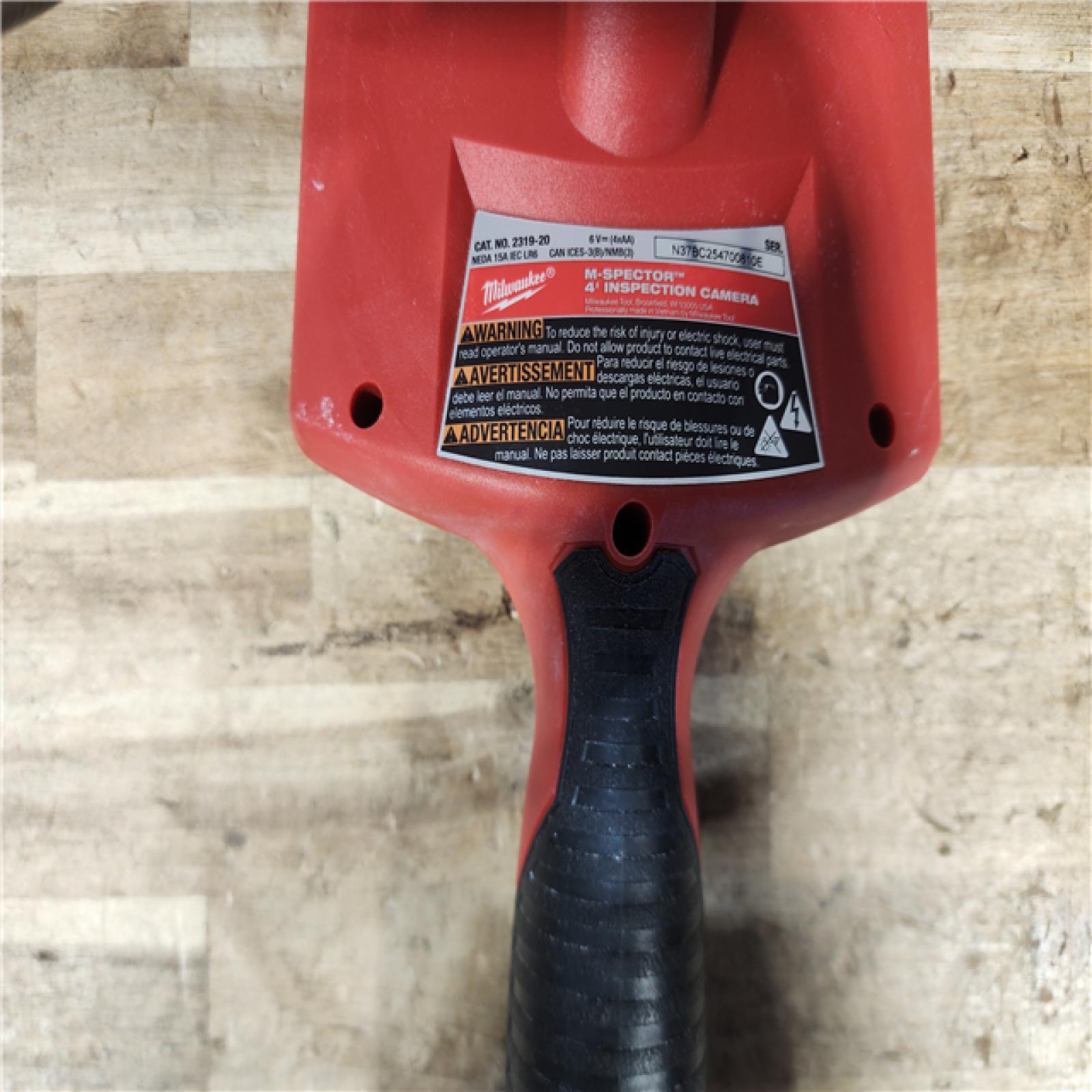 HOUSTON LOCATION - AS - IS Milwaukee M- Spector 4 ft. Inspection Sewer Camera Scope