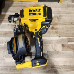 HOUSTON LOCATION - AS-IS (APPEARS LIKE NEW) DEWALT 20V MAX Lithium-Ion 15-Degree Electric Cordless Roofing Nailer Kit