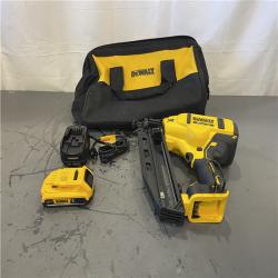 AS-IS- DeWalt 20V 16 Gauge Cordless Angled Finish Nailer Kit W/ 2Ah Battery