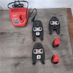 California AS-IS Milwaukee M12 Force Logic Press Tool Kit Includes (2) Batteries  Charger & Hard Case