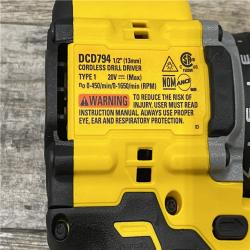 AS-IS DEWALT Atomic 20V Lithium-Ion Cordless Compact 1/2 in. Drill/Driver Kit