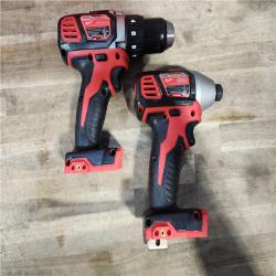 HOUSTON LOCATION - AS-IS Milwaukee 18V Cordless Brushed 2-Tool Drill/Driver and Impact Driver Kit