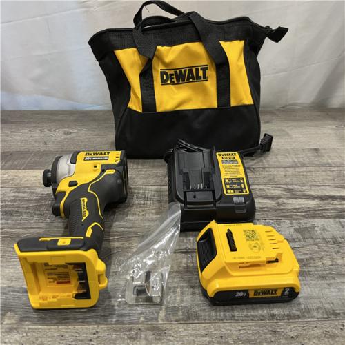 AS-IS DEWALT Atomic 20V Max Lithium-Ion Brushless Cordless Compact 1/4 in. Impact Driver Kit