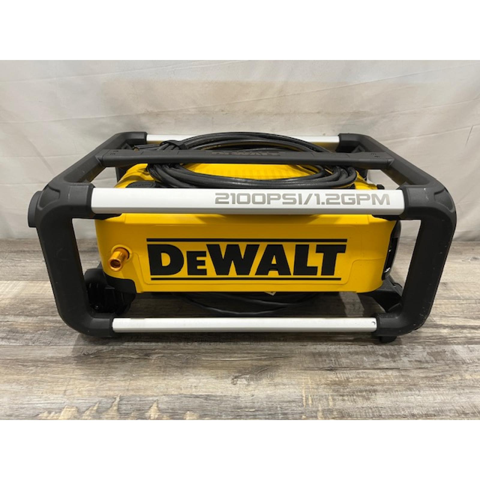 AS-IS DEWALT 2100 PSI 1.2 GPM 13 Amp Cold Water Electric Pressure Washer with Internal Equipment Storage