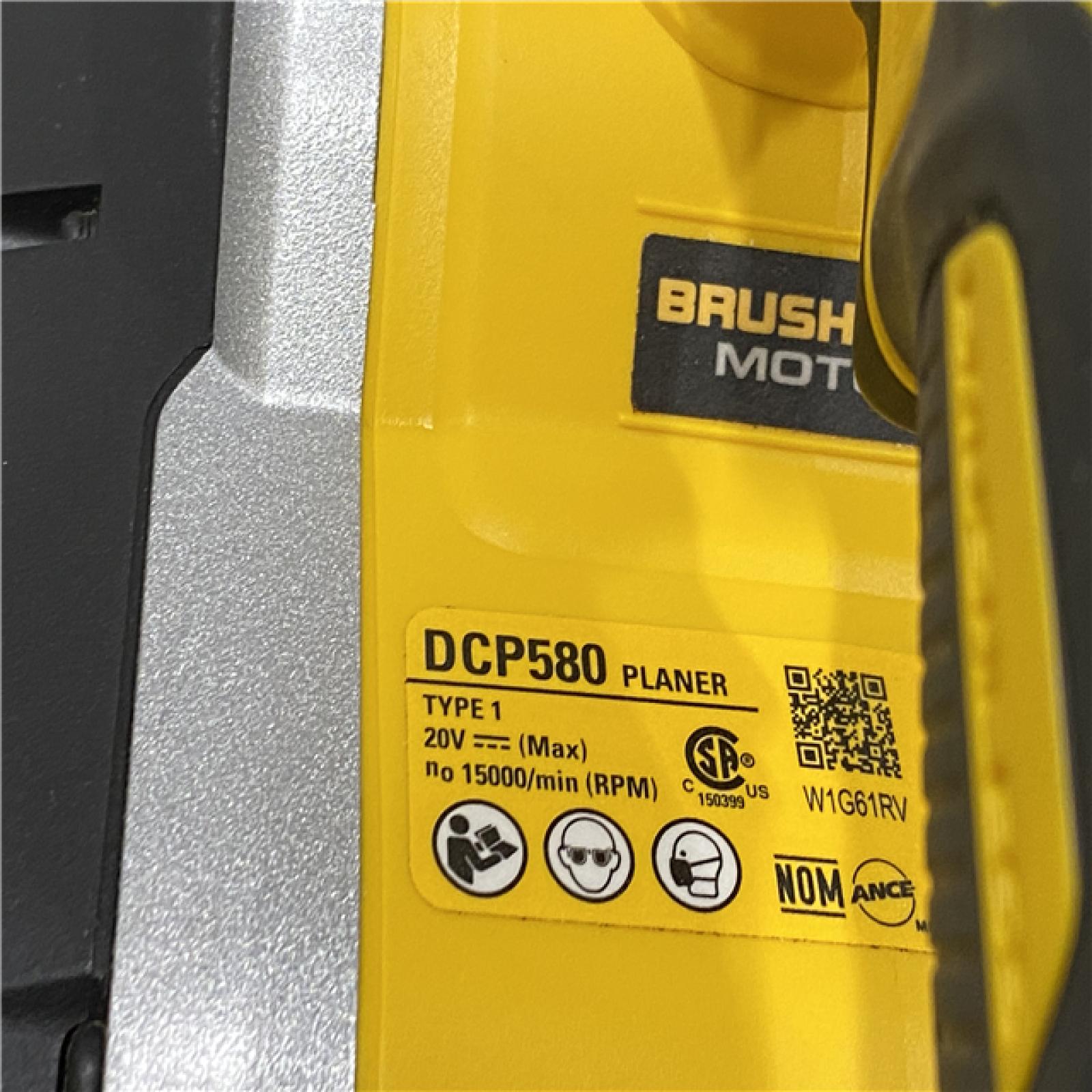 AS-IS DEWALT 20V MAX XR Cordless Brushless 3-1/4 in. Planer (Tool Only)