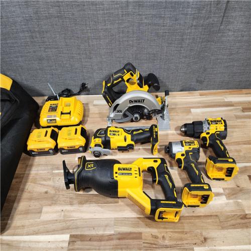 HOUSTON LOCATION - AS-IS DEWALT 5 TOOL COMBO KIT