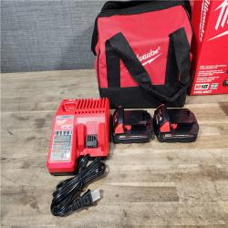 HOUSTON LOCATION - AS-IS Milwaukee M18 18V Lithium-Ion Brushless Cordless Compact Drill/Impact Combo Kit (2-Tool) W/(2) 2.0 Ah Batteries  Charger & Bag