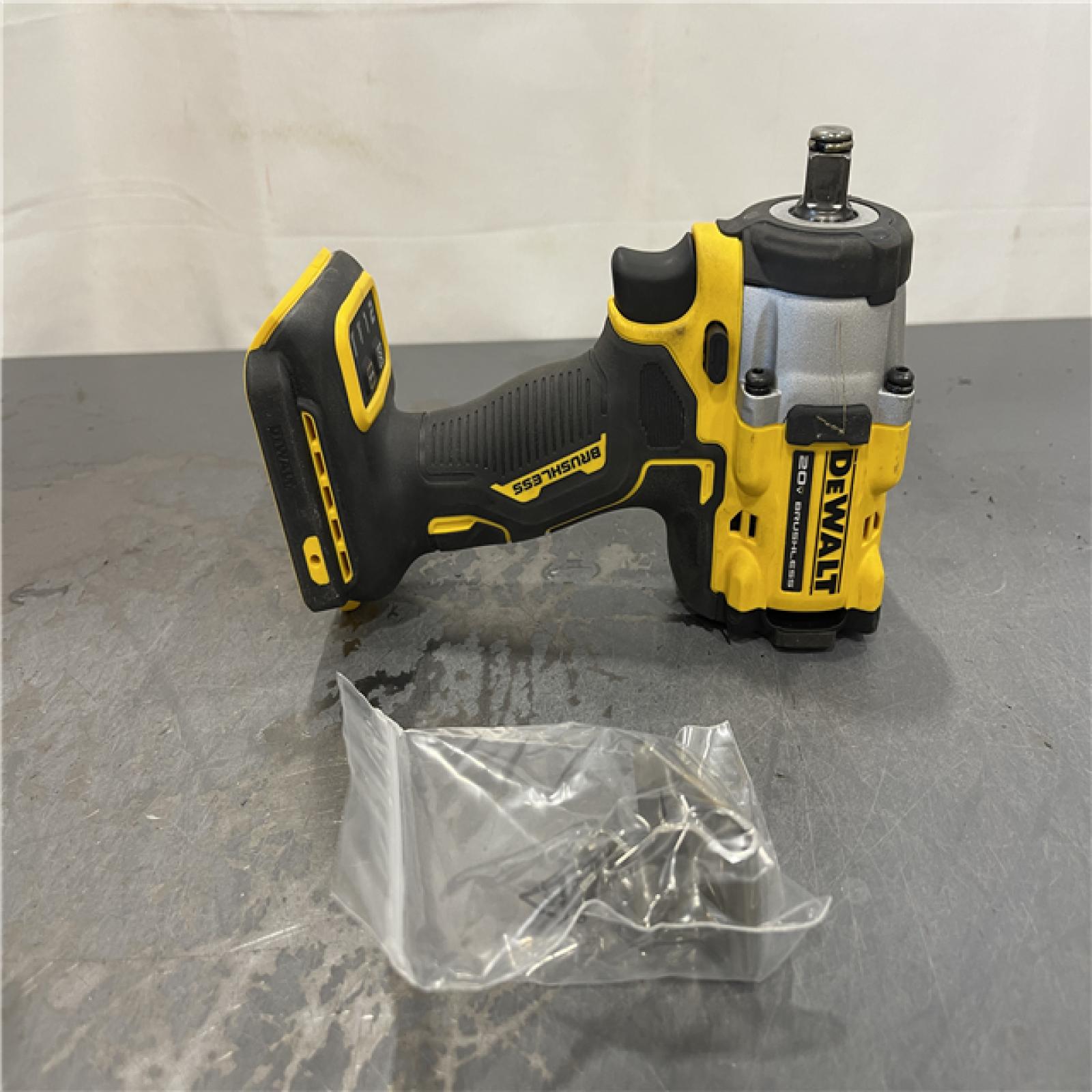 AS-IS - DEWALT ATOMIC 20V MAX Cordless Brushless 1/2 in. Variable Speed Impact Wrench
