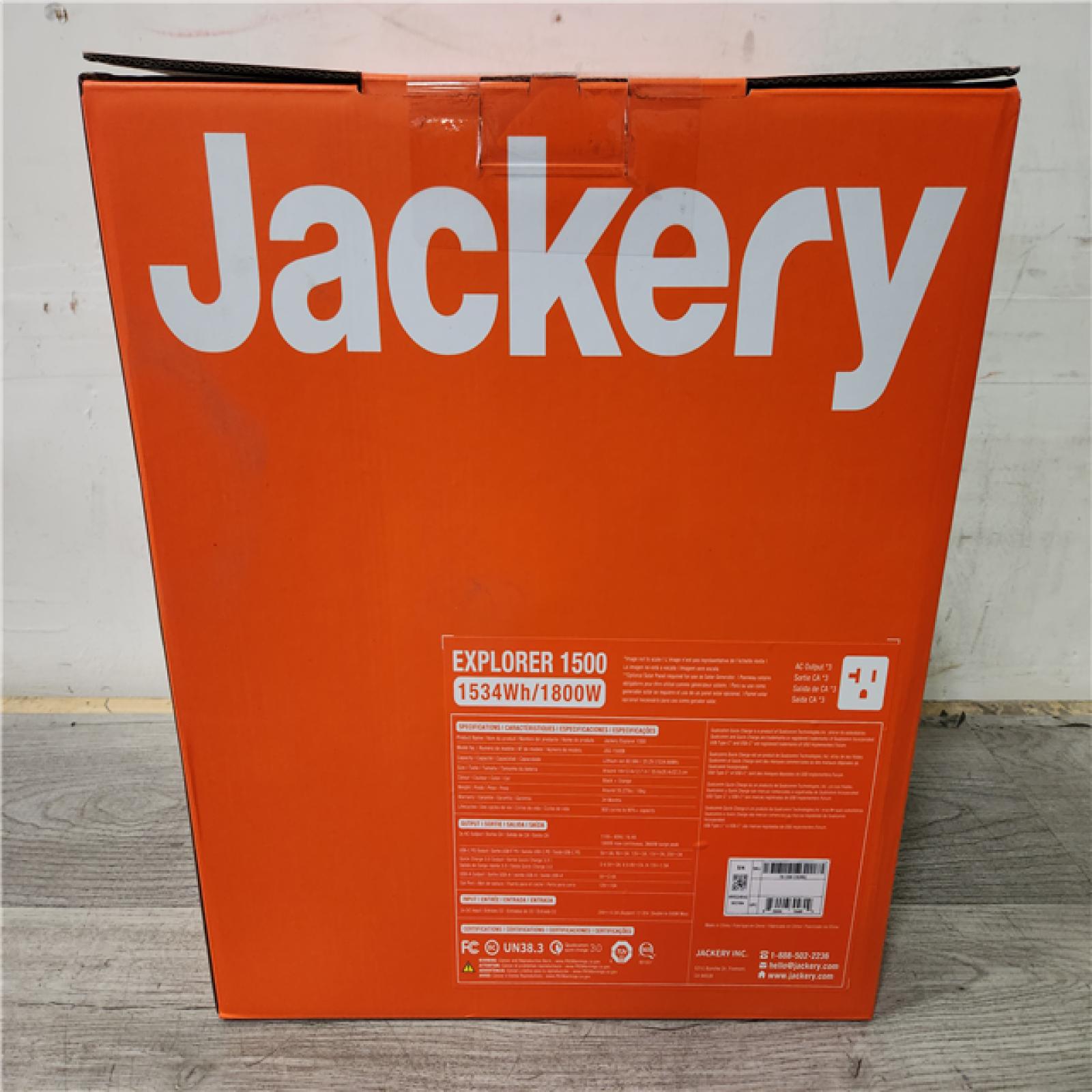 Phoenix Location NEW Jackery Explorer 1500, 1534Wh/1800W Model No. JSG-1500B