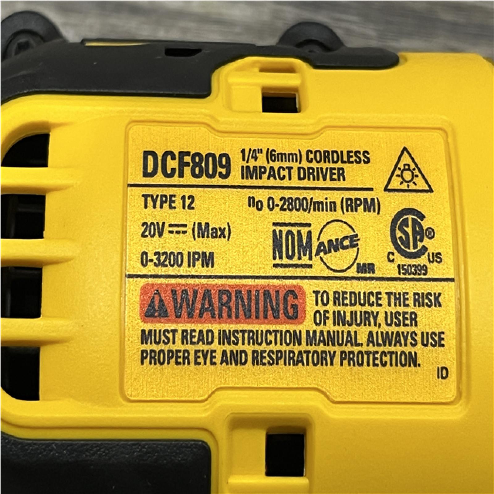 AS-IS DEWALT Atomic 20V Max Lithium-Ion Brushless Cordless Compact 1/4 in. Impact Driver Kit