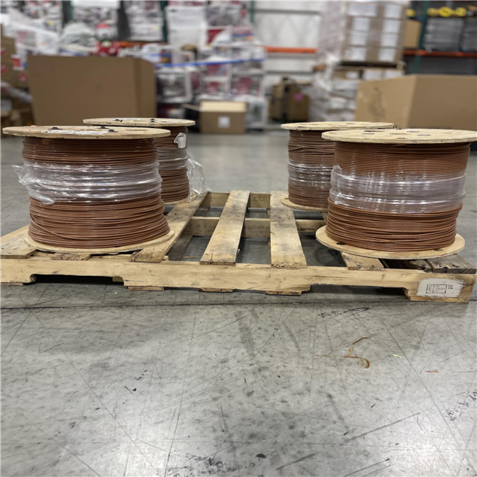 DALLAS LOCATION - Southwire 2,500 ft. 8 Brown Stranded CU SIMpull THHN Wire-PALLET-(4 UNITS)(SEE NOTES)
