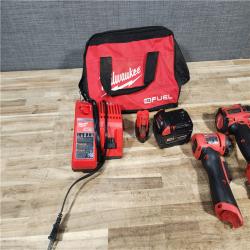 HOUSTON LOCATION - AS - IS Milwaukee 2 Tool Combo Kit W/ (2) Battery & Charger