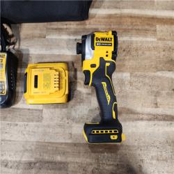 HOUSTON LOCATION - AS - IS DEWALT ATOMIC 20V MAX Lithium-Ion Cordless 1/4 in. Brushless Impact Driver Kit
