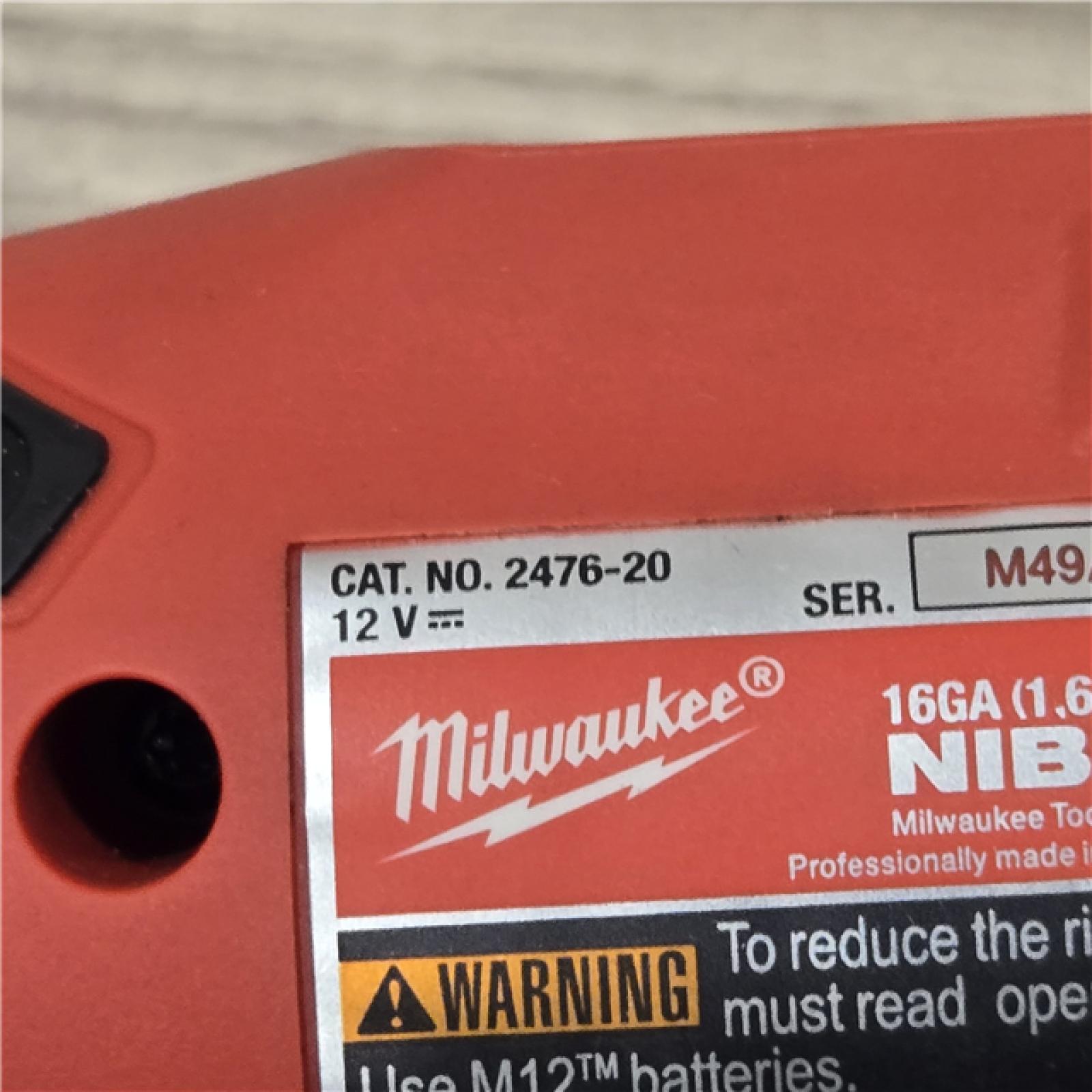 AS-IS Milwaukee M12 FUEL Cordless 16 Gauge Variable Speed Nibbler (Tool Only)
