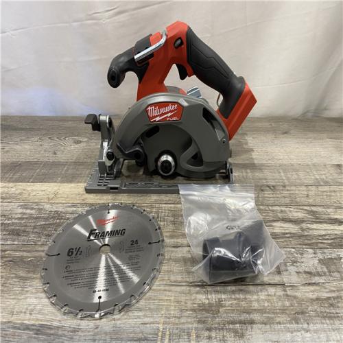 AS-IS Milwaukee FUEL 18V Lithium-Ion Brushless Cordless 6-1/2 in. Circular Saw (Tool-Only)