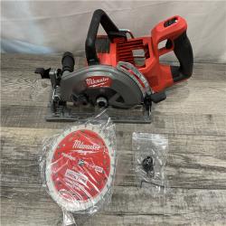 AS-IS Milwaukee FUEL 18V Lithium-Ion Cordless 7-1/4 in. Rear Handle Circular Saw (Tool-Only)