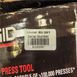 Phoenix NEW RIDGID RP 351 ProPress Inline Standard Press Tool Kit (Includes Case + 2  Lio-Ion Batteries + Charger + 6 Press Tool Jaws