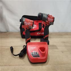 AS-IS- Milwaukee 12V Brushless Hammer Drill and Impact Driver Combo Kit