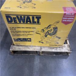 NEW- DeWalt 15 Amps 12 in. Corded Dual-Bevel Sliding Compound Miter Saw