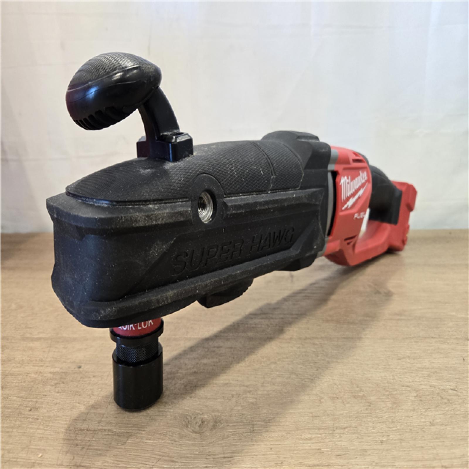 AS-IS Milwaukee FUEL 18V Cordless GEN 2 SUPER HAWG 7/16 in. Right Angle Drill (Tool-Only)