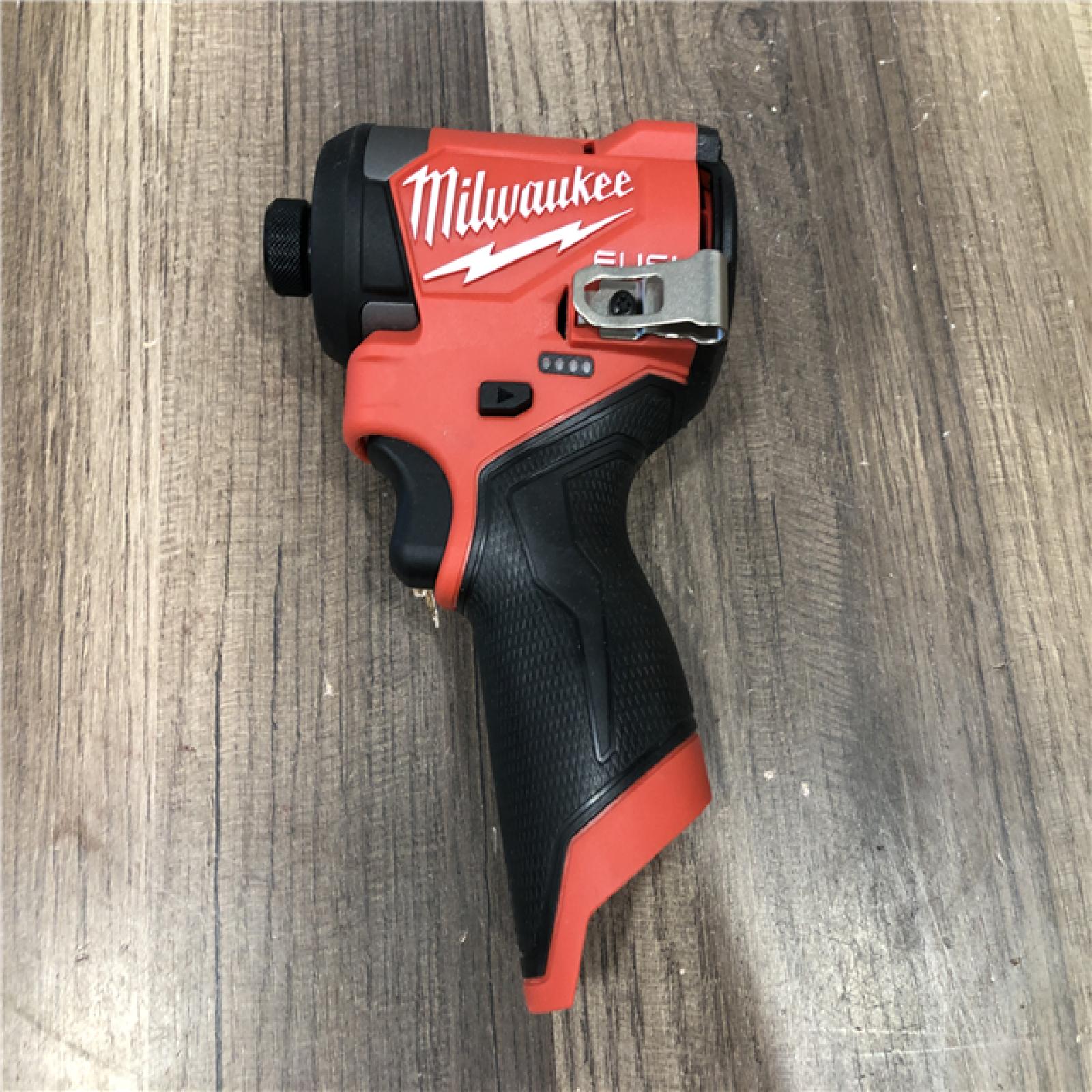 AS-IS Milwaukee  FUEL 12V Lithium-Ion Brushless Cordless 1/4 in. Hex Impact Driver (Tool-Only)