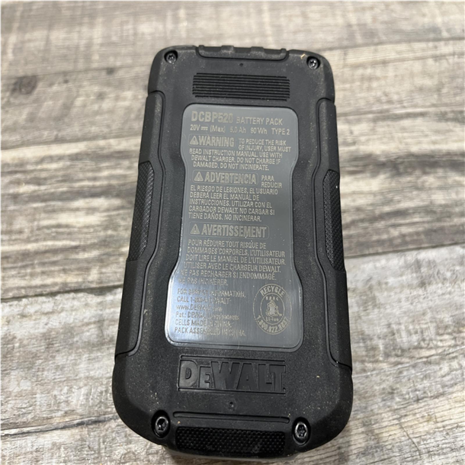 AS-IS DEWALT POWERSTACK 20V Lithium-Ion 5.0Ah Battery Pack