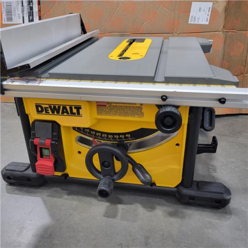 AS-IS DEWALT 15 Amp Corded 8-1/4 in. Compact Portable Jobsite Tablesaw (Stand Not Included)