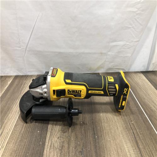 AS-IS DEWALT 20V MAX XR Cordless Brushless 4.5 in. Slide Switch Small Angle Grinder with Kickback Brake (Tool Only)