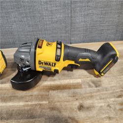 HOUSTON LOCATION - AS-IS DeWalt Flexvolt 60V Max Cordless Grinder  4.5 in; 6 in  Kit  W/ (2) BATTERY & CHARGER (DCG418X2)