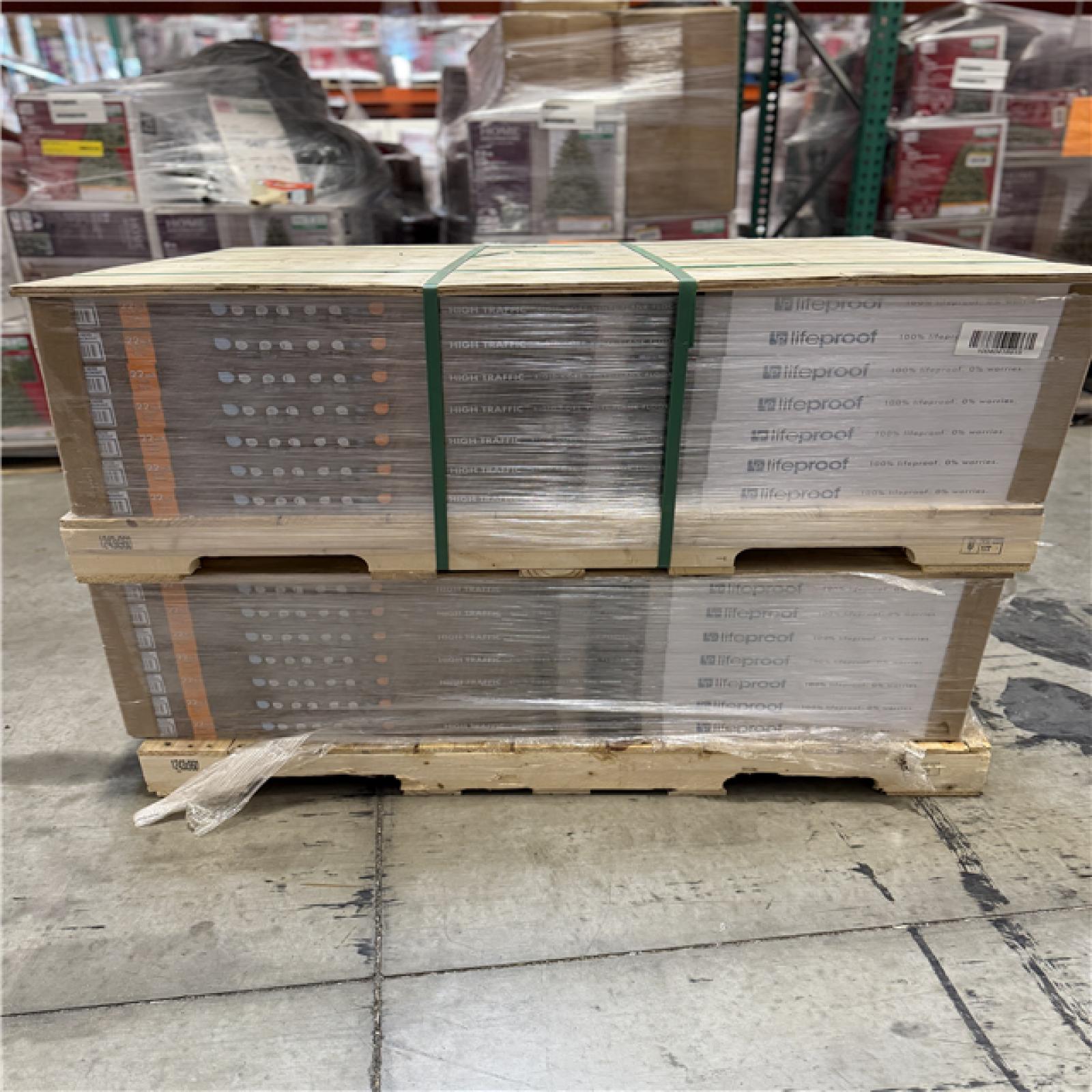 DALLAS LOCATION - Lifeproof Eastmoor Chestnut 22 MIL x 8.7 in. W x 48 in. L Click Lock Waterproof Luxury Vinyl Plank Flooring (20.1 sq. ft./case) PALLET-(56 UNITS)