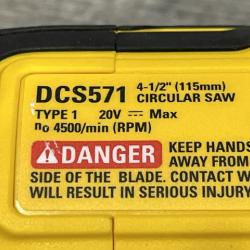 AS-IS DEWALT ATOMIC 20V MAX Cordless Brushless 4-1/2 in. Circular Saw (Tool Only)