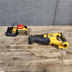 HOUSTON LOCATION - AS-IS FLEXVOLT 60V MAX Cordless Brushless Reciprocating Saw with (1) FLEXVOLT 9.0Ah Battery
