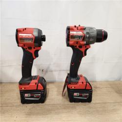 AS-IS- Milwaukee FUEL 18V Lithium-Ion Brushless Cordless Hammer Drill and Impact Driver Combo Kit