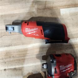 HOUSTON LOCATION - AS-IS MILWAUKEE 3 TOOL COMBO KIT W/ (2) BATTERY & CHARGER